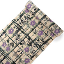 画像をギャラリービューアに読み込む, 竺仙 浴衣 夏着物 反物 単品 注染 綿 生成り地 桔梗 格子柄 キングサイズ 竺仙ブランド 日本製