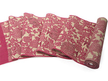 画像をギャラリービューアに読み込む, 竺仙 浴衣 夏着物 反物 単品 引き染 綿 松煙染小紋 生成り地 ロンド柄 森 ダンス 竺仙ブランド 日本製