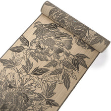 画像をギャラリービューアに読み込む, 竺仙 浴衣 夏着物 反物 単品 引き染 綿 松煙染小紋 生成り地 ボタン柄 竺仙ブランド 日本製