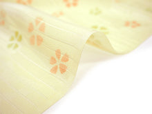 画像をギャラリービューアに読み込む, 帯揚げ 帯締め セット 夏用 正絹 カジュアル クリーム地 撫子 帯あげ グリーン×白 レース 帯〆絽目の透け感が涼し気 夏着物に