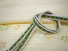 画像をギャラリービューアに読み込む, 帯揚げ 帯締め セット 夏用 正絹 カジュアル クリーム地 撫子 帯あげ グリーン×白 レース 帯〆絽目の透け感が涼し気 夏着物に