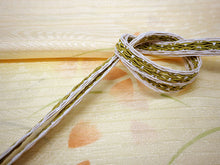 画像をギャラリービューアに読み込む, 帯揚げ 帯締め セット 夏用 正絹 カジュアル 平組 クリームベージュ地 撫子 帯あげ 柳色×白 レース 帯〆 絽目の透け感が涼し気 夏着物に