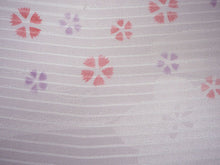 画像をギャラリービューアに読み込む, 帯揚げ 帯締め セット 夏用 正絹 カジュアル 平組 藤色地 撫子 帯あげ 渋紫×白 レース 帯〆 絽目の透け感が涼し気 夏着物に