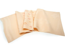 画像をギャラリービューアに読み込む, 帯揚げ 帯締め セット 夏用 正絹 カジュアル 平組 薄オレンジピンク地 撫子 帯あげ 渋オレンジ×白 レース 帯〆 絽目の透け感が涼し気 夏着物に