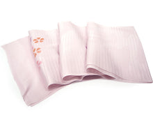 画像をギャラリービューアに読み込む, 帯揚げ 帯締め セット 夏用 正絹 カジュアル 平組 薄ピンク紫地 撫子 帯あげ サーモンピンク×白 レース 帯〆 絽目の透け感が涼し気 夏着物に