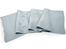 画像をギャラリービューアに読み込む, 帯揚げ 帯締め セット 夏用 正絹 カジュアル 平組 ブルーグレー地 撫子 帯あげ グレー×白 レース 帯〆 絽目の透け感が涼し気 夏着物に