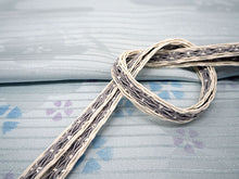 画像をギャラリービューアに読み込む, 帯揚げ 帯締め セット 夏用 正絹 カジュアル 平組 ブルーグレー地 撫子 帯あげ グレー×白 レース 帯〆 絽目の透け感が涼し気 夏着物に