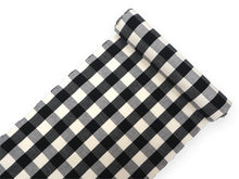 画像をギャラリービューアに読み込む, 伊勢木綿 反物 単品 綿 堅牢染 アイボリー×黒 弁慶格子 カジュアル着物 木綿の優しい肌触り 臼井織布謹製