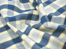 画像をギャラリービューアに読み込む, 伊勢木綿 反物 単品 綿 堅牢染 黄色×青 格子 カジュアル着物 木綿の優しい肌触り 臼井織布謹製