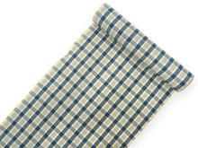 画像をギャラリービューアに読み込む, 伊勢木綿 反物 単品 綿 堅牢染 黄色×青 格子 カジュアル着物 木綿の優しい肌触り 臼井織布謹製