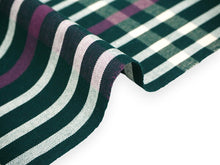 画像をギャラリービューアに読み込む, 伊勢木綿 反物 単品 綿 堅牢染 深緑×白×ピンク 格子 チェック カジュアル着物 木綿の優しい肌触り 臼井織布謹製