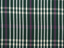 画像をギャラリービューアに読み込む, 伊勢木綿 反物 単品 綿 堅牢染 深緑×白×ピンク 格子 チェック カジュアル着物 木綿の優しい肌触り 臼井織布謹製