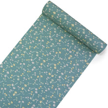 画像をギャラリービューアに読み込む, 洗える着物 反物のみ ポリエステル レディース 女性 小紋 着物 渋水色地葵柄 袷・単衣の着物にも羽織・コートにもお仕立て可能