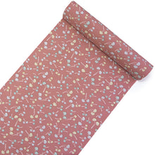 画像をギャラリービューアに読み込む, 洗える着物 反物のみ ポリエステル レディース 女性 小紋 着物 渋サーモンピンク地葵柄 袷・単衣の着物にも羽織・コートにもお仕立て可能