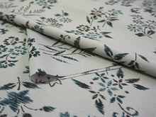 画像をギャラリービューアに読み込む, 洗える着物 反物のみ ポリエステル レディース 女性 小紋 着物 グレー地市松に四季の花柄 袷・単衣の着物にも羽織・コートにもお仕立て可能