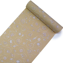 画像をギャラリービューアに読み込む, 洗える着物 反物のみ ポリエステル レディース 女性 小紋 着物 クリームベージュ地更紗柄 袷・単衣の着物にも羽織・コートにもお仕立て可能
