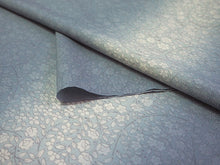 画像をギャラリービューアに読み込む, 洗える着物 反物のみ ポリエステル レディース 女性 小紋 着物 渋水色ぼかし地曲線と小花柄 袷・単衣の着物にも羽織・コートにもお仕立て可能