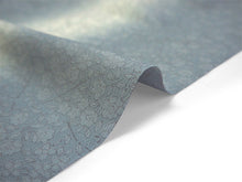 画像をギャラリービューアに読み込む, 洗える着物 反物のみ ポリエステル レディース 女性 小紋 着物 渋水色ぼかし地曲線と小花柄 袷・単衣の着物にも羽織・コートにもお仕立て可能