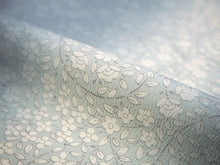 画像をギャラリービューアに読み込む, 洗える着物 反物のみ ポリエステル レディース 女性 小紋 着物 渋水色ぼかし地曲線と小花柄 袷・単衣の着物にも羽織・コートにもお仕立て可能