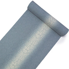 画像をギャラリービューアに読み込む, 洗える着物 反物のみ ポリエステル レディース 女性 小紋 着物 渋水色ぼかし地曲線と小花柄 袷・単衣の着物にも羽織・コートにもお仕立て可能