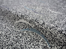 画像をギャラリービューアに読み込む, 洗える着物 反物のみ ポリエステル レディース 女性 小紋 着物 黒地麻の葉に雪輪取り柄 袷・単衣の着物にも羽織・コートにもお仕立て可能