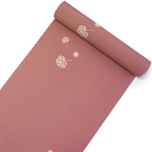 画像をギャラリービューアに読み込む, 洗える着物 反物のみ ポリエステル レディース 女性 小紋 着物 渋ピンク地双葉葵柄 袷・単衣の着物にも羽織・コートにもお仕立て可能