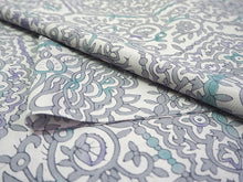 画像をギャラリービューアに読み込む, 洗える着物 反物のみ ポリエステル レディース 女性 小紋 着物 淡いグレー地宝相華柄 袷・単衣の着物にも羽織・コートにもお仕立て可能
