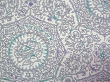 画像をギャラリービューアに読み込む, 洗える着物 反物のみ ポリエステル レディース 女性 小紋 着物 淡いグレー地宝相華柄 袷・単衣の着物にも羽織・コートにもお仕立て可能