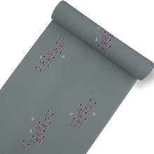画像をギャラリービューアに読み込む, 洗える着物 反物のみ ポリエステル レディース 女性 小紋 着物 グレー地鳥居柄 袷・単衣の着物にも羽織・コートにもお仕立て可能