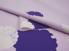 画像をギャラリービューアに読み込む, 洗える着物 反物のみ ポリエステル レディース 女性 小紋 着物 紫地雪輪柄 袷・単衣の着物にも羽織・コートにもお仕立て可能