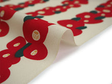 画像をギャラリービューアに読み込む, 洗える着物 反物のみ ポリエステル レディース 女性 小紋 着物 ベージュ地赤椿柄 袷・単衣の着物にも羽織・コートにもお仕立て可能