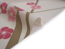 画像をギャラリービューアに読み込む, 洗える着物 反物のみ ポリエステル レディース 女性 小紋 着物 ベージュ地梅柄 袷・単衣の着物にも羽織・コートにもお仕立て可能