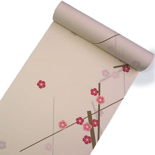 画像をギャラリービューアに読み込む, 洗える着物 反物のみ ポリエステル レディース 女性 小紋 着物 ベージュ地梅柄 袷・単衣の着物にも羽織・コートにもお仕立て可能