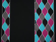 画像をギャラリービューアに読み込む, 洗える着物 反物のみ ポリエステル レディース 女性 小紋 着物 黒地立涌柄 袷・単衣の着物にも羽織・コートにもお仕立て可能