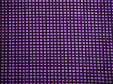 画像をギャラリービューアに読み込む, 洗える着物 反物のみ ポリエステル レディース 女性 小紋 着物 紫地格子柄 袷・単衣の着物にも羽織・コートにもお仕立て可能