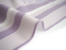 画像をギャラリービューアに読み込む, 洗える着物 反物のみ ポリエステル レディース 女性 小紋 着物 淡いローズグレー地縞に雪輪柄 袷・単衣の着物にも羽織・コートにもお仕立て可能