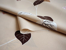 画像をギャラリービューアに読み込む, 洗える着物 反物のみ ポリエステル レディース 女性 小紋 着物 ベージュ地すみれ柄 袷・単衣の着物にも羽織・コートにもお仕立て可能