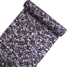 画像をギャラリービューアに読み込む, 洗える着物 反物のみ ポリエステル レディース 女性 小紋 着物 淡いグレー地渋紫紅型風花柄 袷・単衣の着物にも羽織・コートにもお仕立て可能