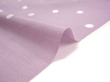 画像をギャラリービューアに読み込む, 雨コート 反物のみ 着物用 レインコート ポリエステル レディース 女性 薄紫グレー地ぼかし水玉柄 道中着・道行・二部式などの雨コートに 撥水加工済み