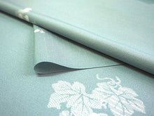 画像をギャラリービューアに読み込む, 雨コート 反物のみ 着物用 レインコート ポリエステル レディース 女性 水色地葡萄柄 道中着・道行・二部式などの雨コートに 撥水加工済み