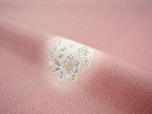 画像をギャラリービューアに読み込む, 雨コート 反物のみ 着物用 レインコート ポリエステル レディース 女性 渋ピンク地辻が花風花の丸柄 道中着・道行・二部式などの雨コートに 撥水加工済み