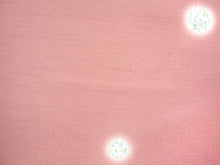 画像をギャラリービューアに読み込む, 雨コート 反物のみ 着物用 レインコート ポリエステル レディース 女性 渋ピンク地辻が花風花の丸柄 道中着・道行・二部式などの雨コートに 撥水加工済み