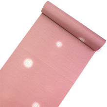 画像をギャラリービューアに読み込む, 雨コート 反物のみ 着物用 レインコート ポリエステル レディース 女性 渋ピンク地辻が花風花の丸柄 道中着・道行・二部式などの雨コートに 撥水加工済み