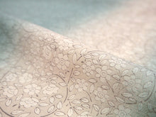 画像をギャラリービューアに読み込む, 雨コート 反物のみ 着物用 レインコート ポリエステル レディース 女性 渋水色ぼかし地小花柄 道中着・道行・二部式などの雨コートに 撥水加工済み