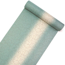 画像をギャラリービューアに読み込む, 雨コート 反物のみ 着物用 レインコート ポリエステル レディース 女性 渋水色ぼかし地小花柄 道中着・道行・二部式などの雨コートに 撥水加工済み