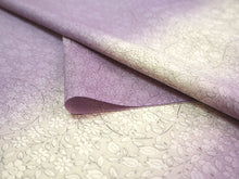 画像をギャラリービューアに読み込む, 雨コート 反物のみ 着物用 レインコート ポリエステル レディース 女性 渋紫ぼかし地小花柄 道中着・道行・二部式などの雨コートに 撥水加工済み