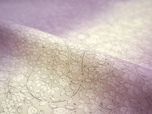 画像をギャラリービューアに読み込む, 雨コート 反物のみ 着物用 レインコート ポリエステル レディース 女性 渋紫ぼかし地小花柄 道中着・道行・二部式などの雨コートに 撥水加工済み