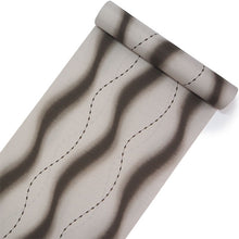 画像をギャラリービューアに読み込む, 雨コート 反物のみ 着物用 レインコート ポリエステル レディース 女性 淡いグレーベージュ地よろけ縞柄 道中着・道行・二部式などの雨コートに 撥水加工済み