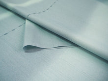 画像をギャラリービューアに読み込む, 雨コート 反物のみ 着物用 レインコート ポリエステル レディース 女性 水色地よろけ縞柄 道中着・道行・二部式などの雨コートに 撥水加工済み