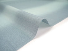 画像をギャラリービューアに読み込む, 雨コート 反物のみ 着物用 レインコート ポリエステル レディース 女性 水色地よろけ縞柄 道中着・道行・二部式などの雨コートに 撥水加工済み
